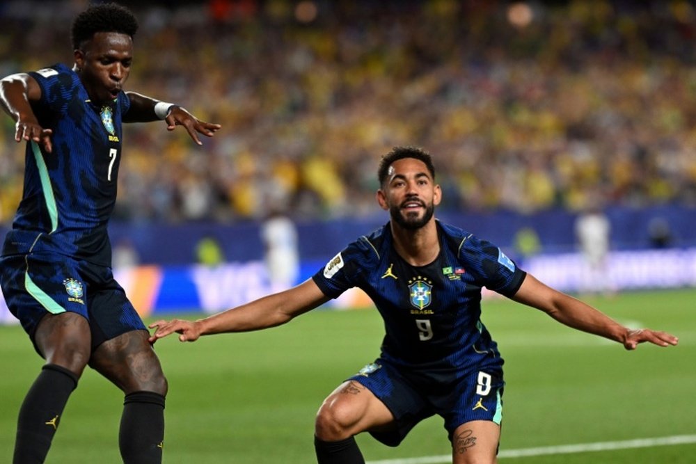 Matheus Cunha a permis au Brésil d'effacer la déception de son match nul inaugural en inscrivant deux buts lors de la victoire contre Haïti en Coupe du monde. (AFP Mauro Pimentel)