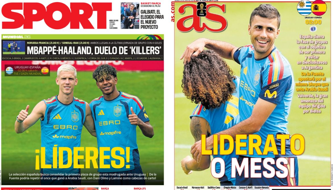 Portadas de la prensa deportiva del 26-06-26