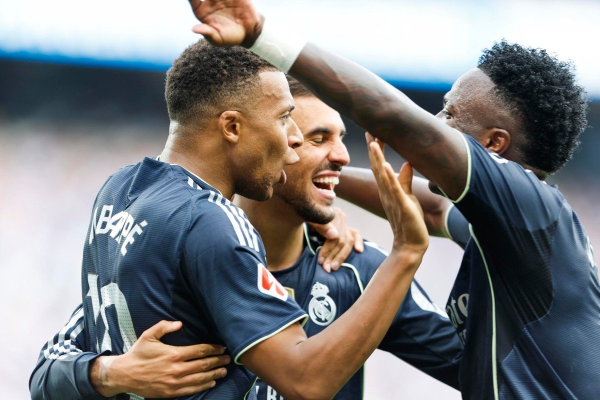 Mbappé lideró el triunfo del Real Madrid. EFE
