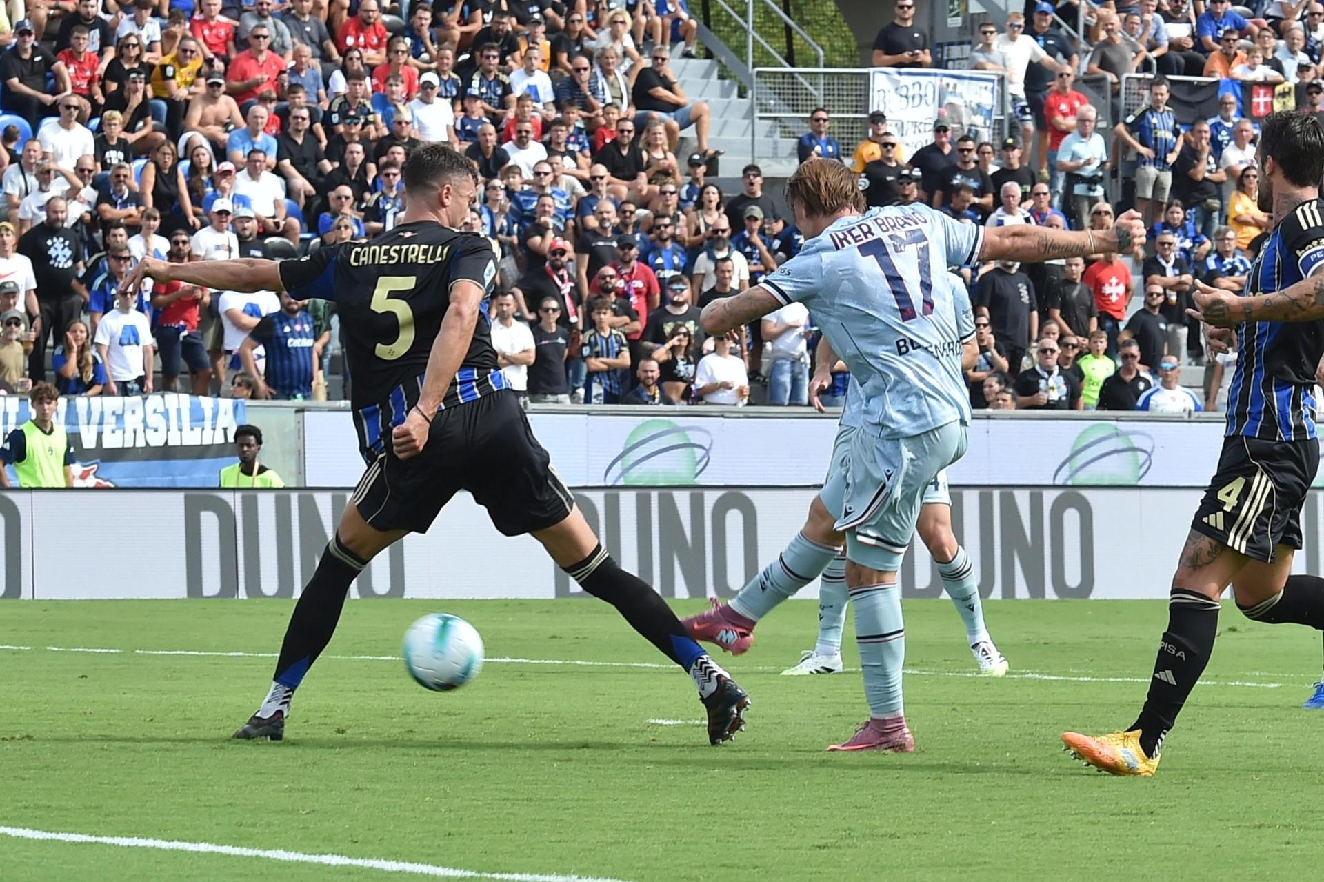 Iker Bravo ha segnato il gol della vittoria dell'Udinese. EFE