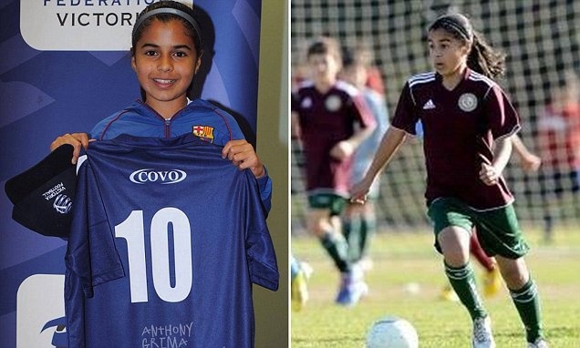 vergroting Slecht fiets The 14-year-old girl compared to star Messi
