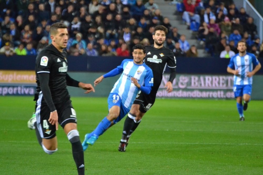 O Málaga foi derrotado em casa pelo Betis. BeSoccer