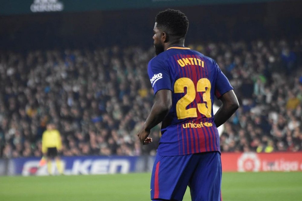 Umtiti was reportedly racially abused during the Espanyol game. BeSoccer