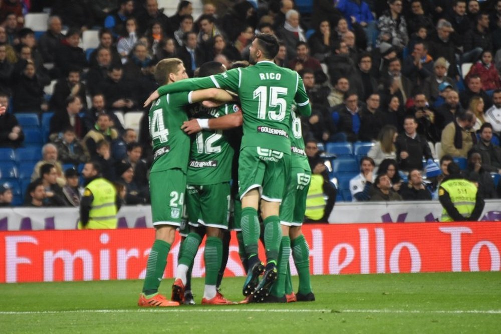 Brutal golazo de Eraso en el Bernabéu. EFE