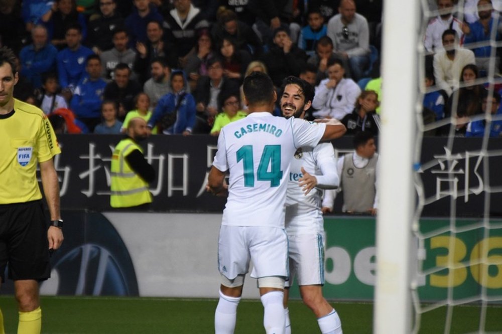 Casemiro anotó el segundo gol del Real Madrid en La Rosaleda. BeSoccer