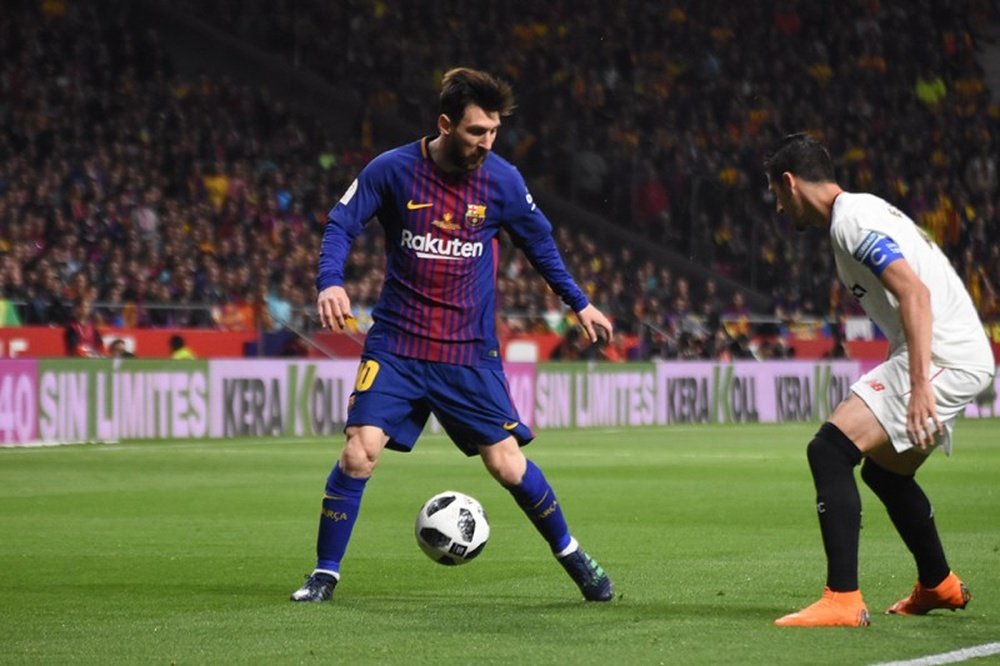 Messi a inscrit son 40ème but cette saison face à Séville. BeSoccer