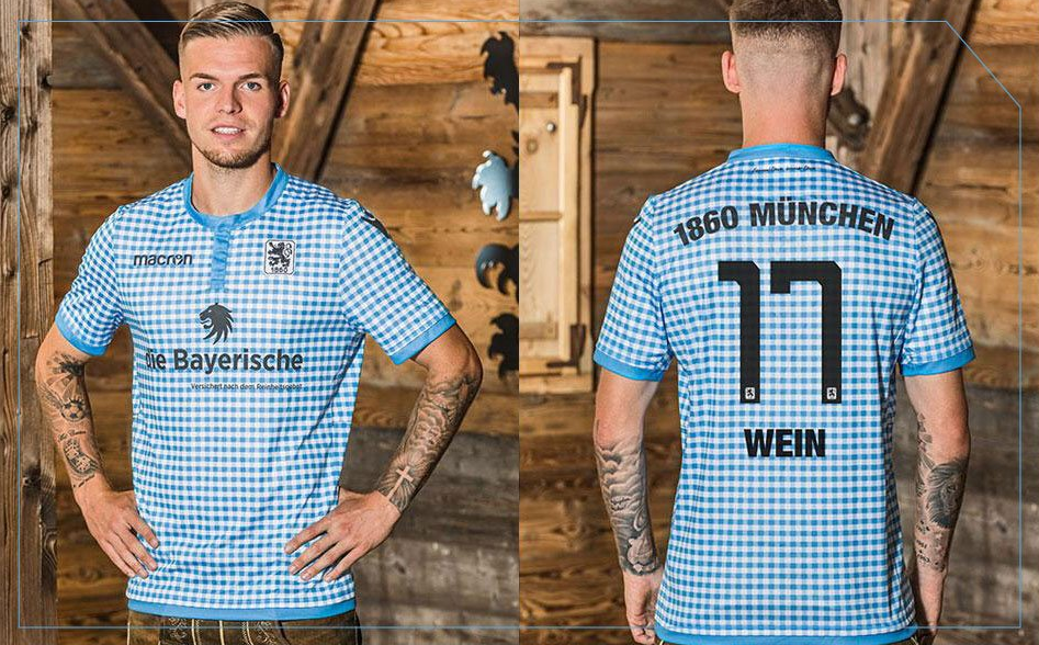German third-tier side 1860 Munich unveil Oktoberfest-themed kit, complete  with 'leather' shorts