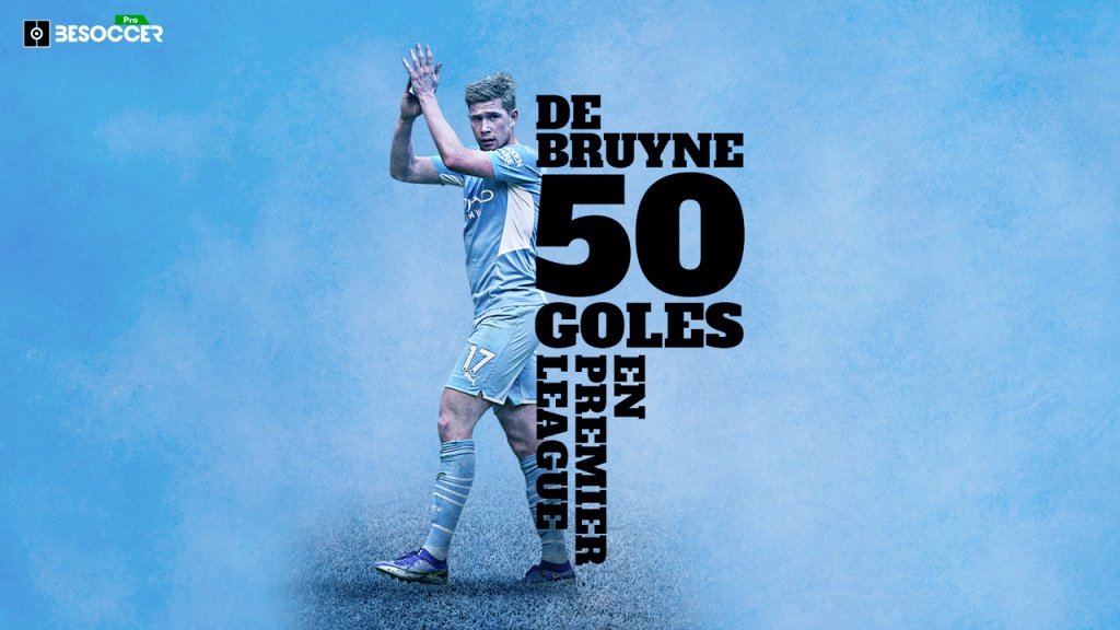 De Bruyne alcanza los 50 goles en la Premier League. BeSoccer Pro