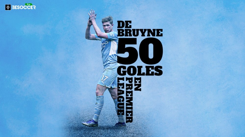 De Bruyne alcanza los 50 goles en la Premier League. BeSoccer Pro