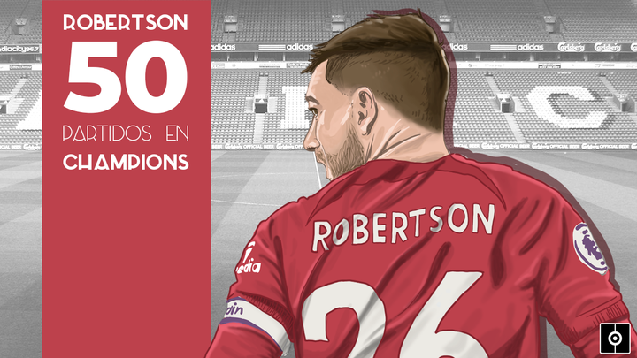 Andrew Robertson, historia de Escocia en la Champions, cumple 50 partidos