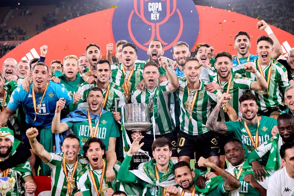 El Real Betis, campeón de la Copa del Rey 2022. RFEF