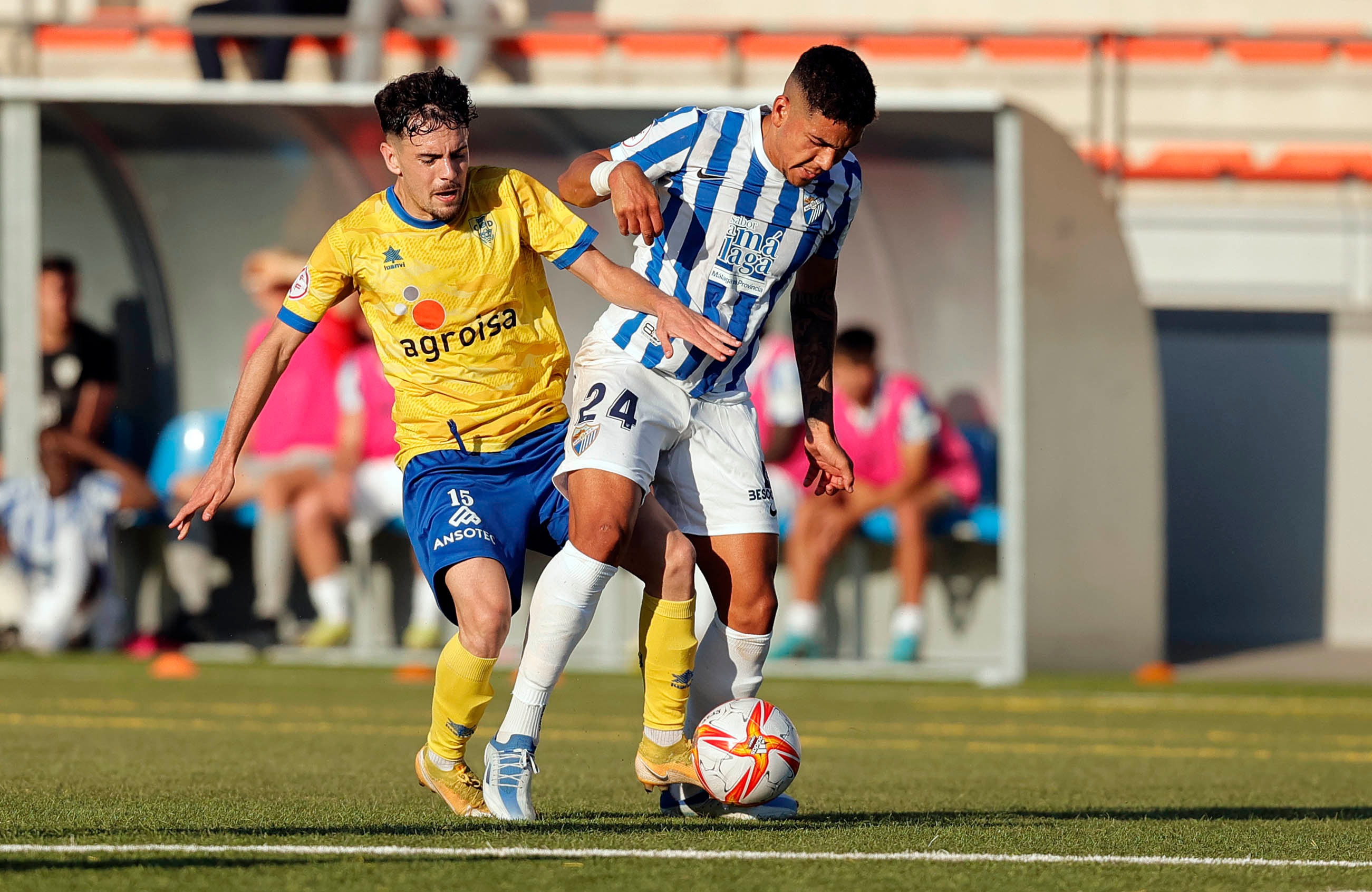 Loren Zúñiga, en el partido con el Atlético Malagueño contra el Huétor Tájar. MálagaCF