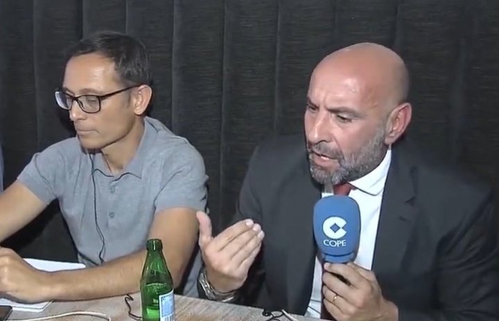 El director deportivo del Sevilla FC, Monchi, en Deportes COPE Sevilla. Foto: @DeportesCopeSE