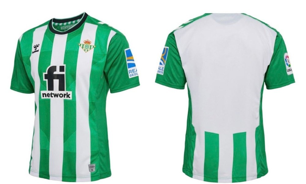 Este es el boceto de la primera equipación del Real Betis para la temporada 2022/23.