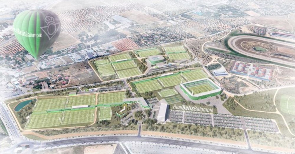 Así será la nueva Ciudad Deportiva del Real Betis en Dos Hermanas, donde está previsto iniciar las obras a finales de este mes de junio. RBB