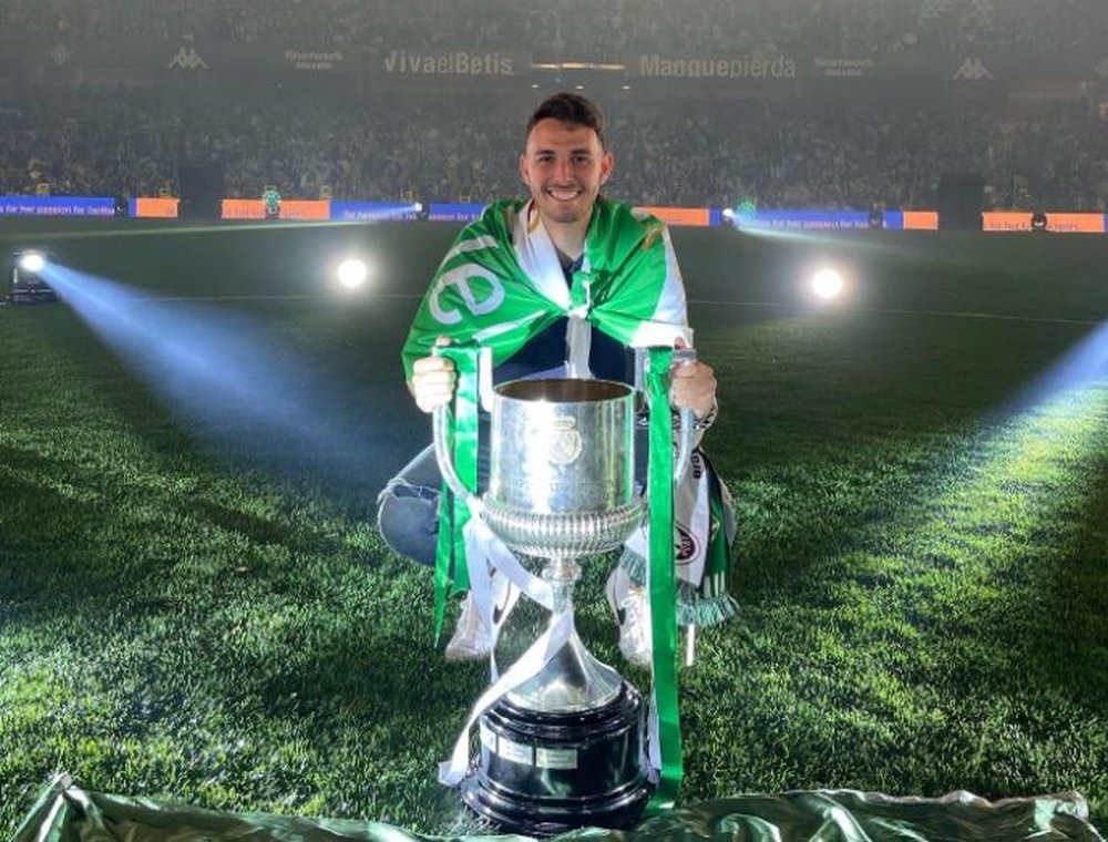 Raúl García de Haro tuvo minutos en la Copa del Rey ganada por el Real Betis esta pasada campaña. RBB