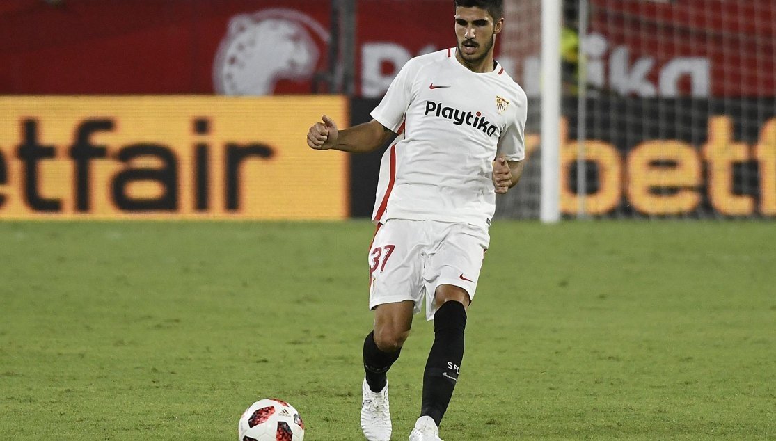 Juan Berrocal en un partido amistoso con la elástica nervionense. Foto: Sevilla FC