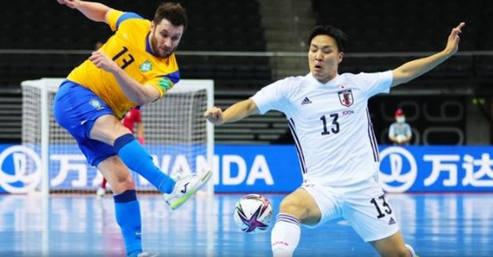 Gensuke Mori, durante el Brasil-Japón del pasado Mundial de Fútbol Sala disputado en Lituania en 2021. FIFA