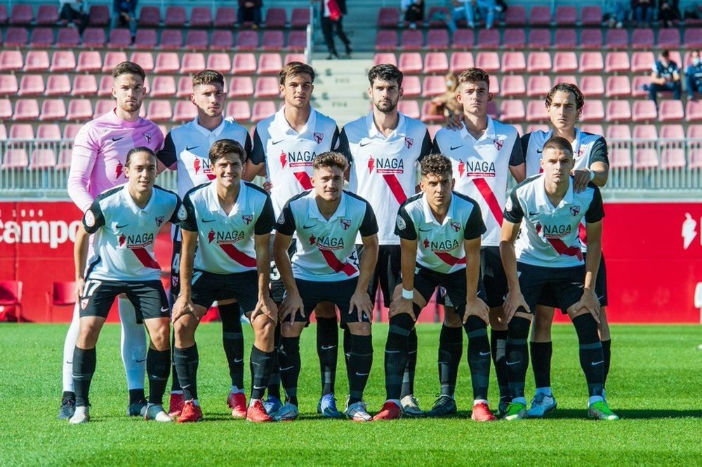 El Sevilla Atlético intentará mantener el bloque. Foto: @CanteraSFC