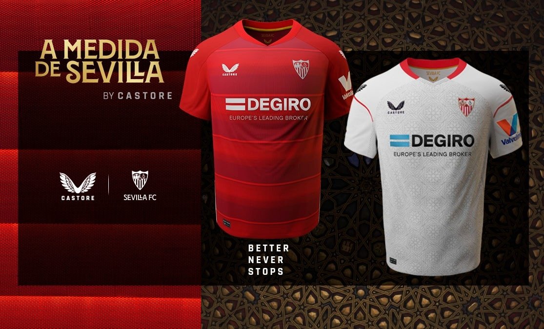 La nueva equipación del Sevilla FC. Foto: SFC Media