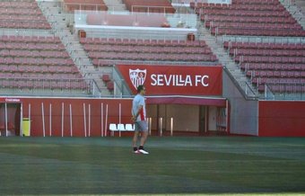 Julen Lopetegui en el primer entrenamiento del Sevilla FC en la pretemporada 2022-23. Foto: José Manuel Rodríguez (BeSoccer Sevilla)