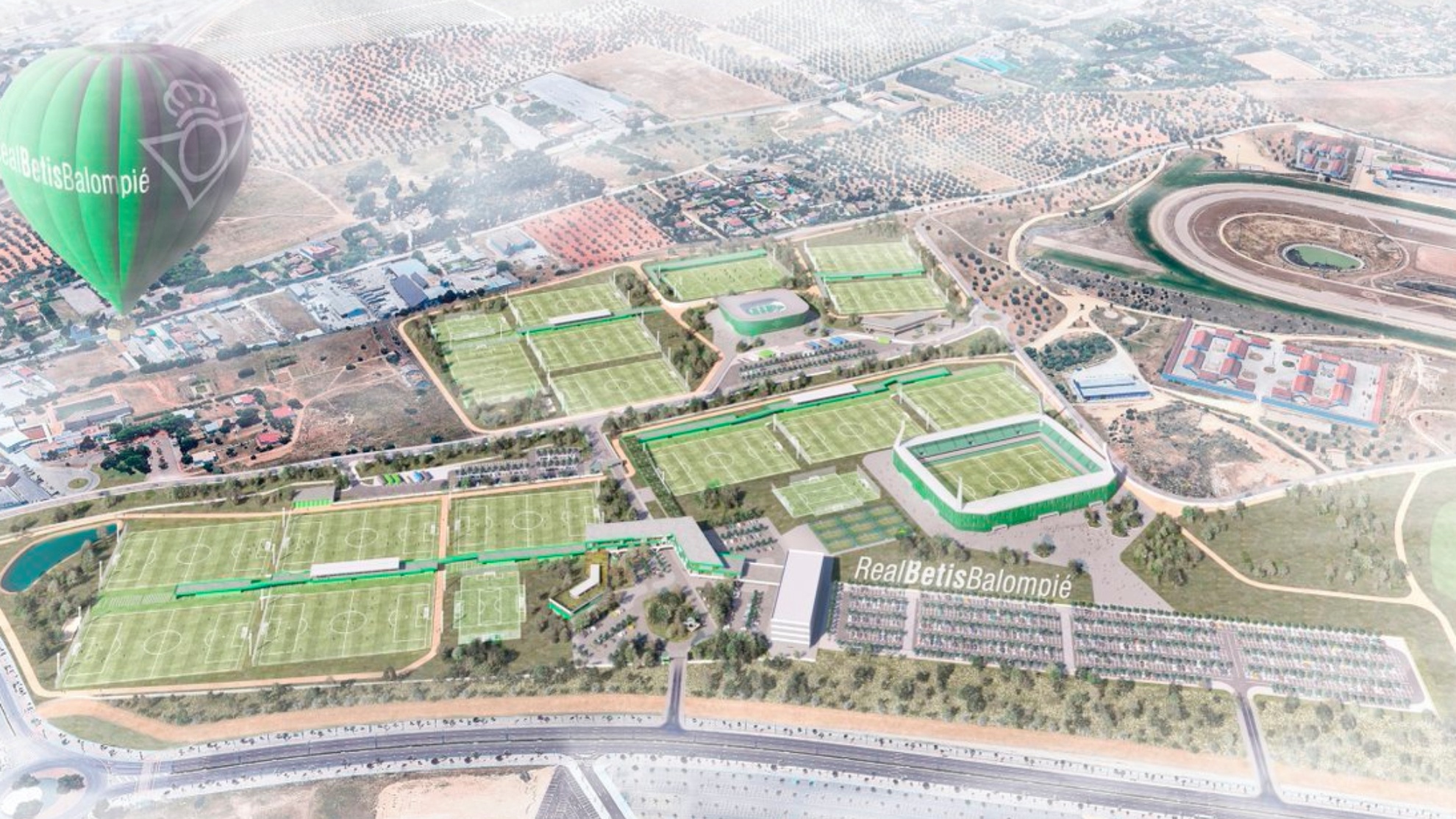 El proyecto de la nueva Ciudad Deportiva del Real Betis. (Real Betis)