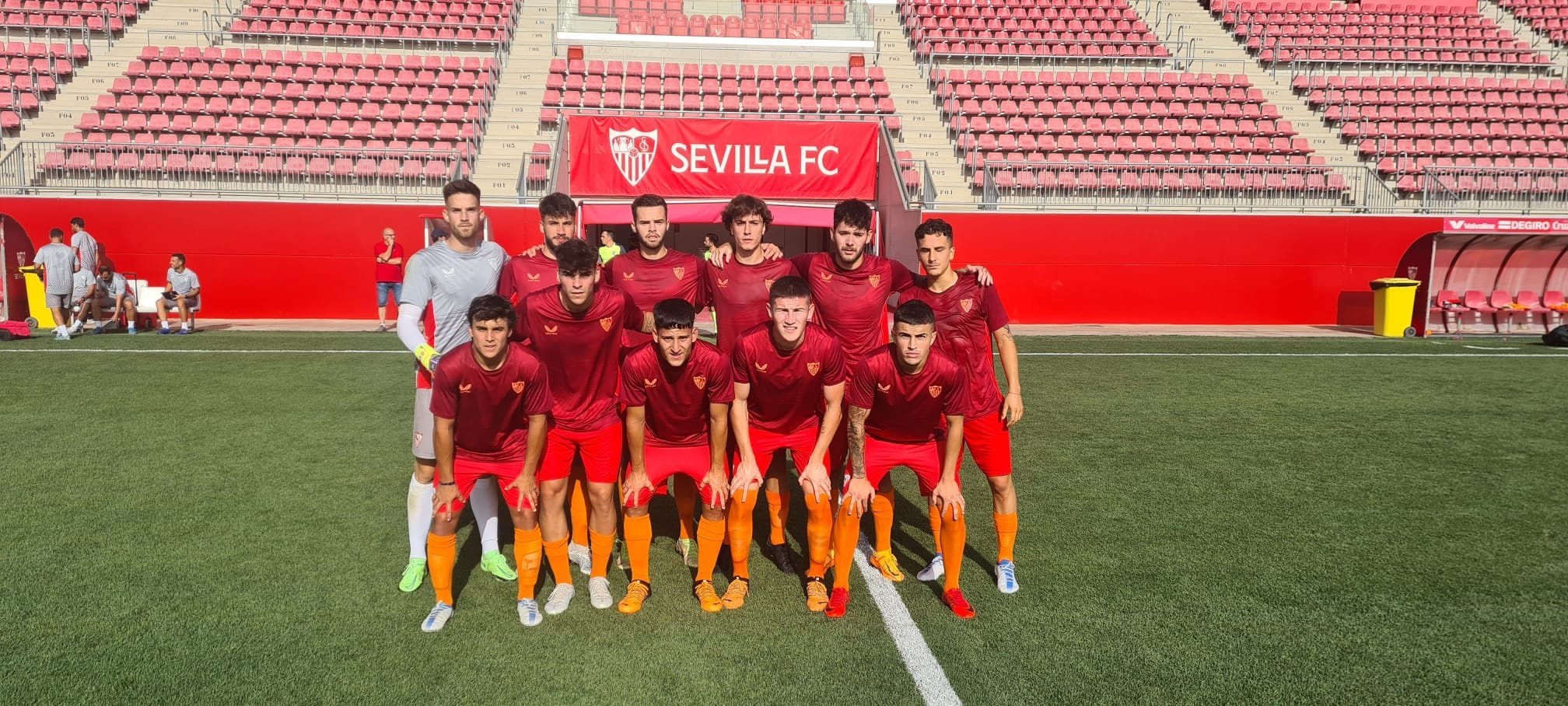 Primer amistoso del Sevilla Atlético en la pretemporada 2022/23. Foto: @CanteraSFC