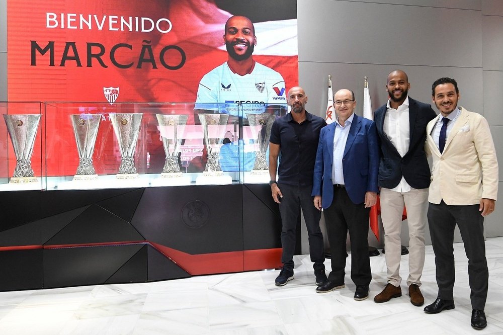 Marcao ha sido presentado como nuevo jugador del Sevilla FC. Foto: SFC Media
