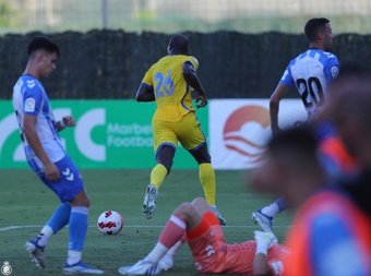 Aboubakar intervino en el primer gol y marcó el segundo del Al Nassr. Twitter/AlNassrFC