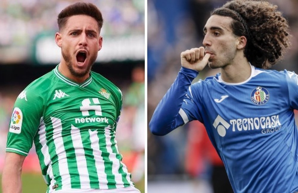 Álex Moreno y Marc Cucurella son dos laterales de un perfil muy similar.