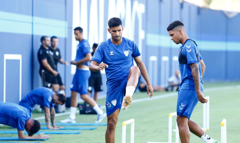 El Málaga apura sus últimos entrenamientos antes de arrancar la Liga. Marilú Báez