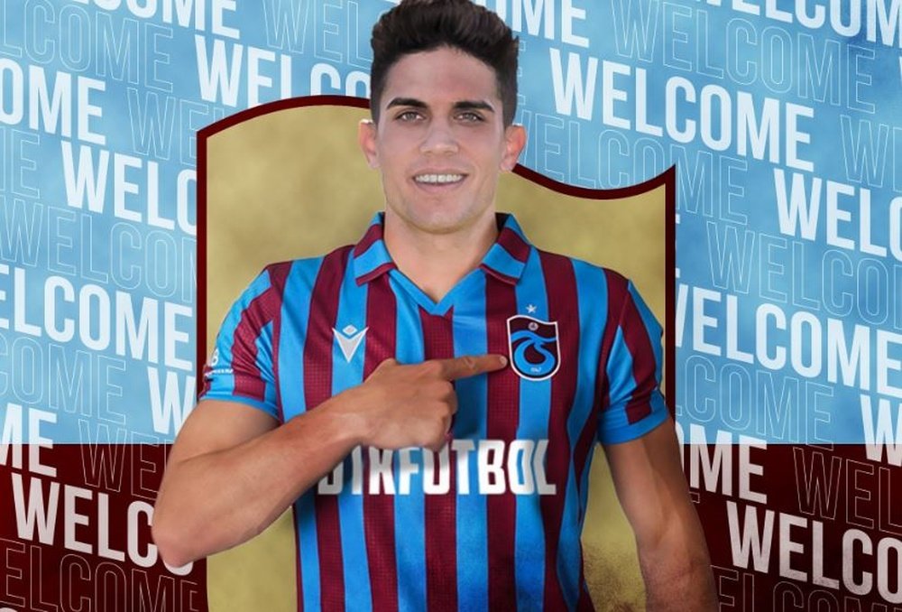 Fotomontaje de Marc Bartra con la camiseta del Trabzonspor que publica la prensa turca.