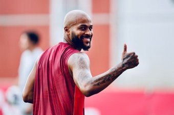 Marcao en un entrenamiento con el Sevilla FC. Foto: @teixeira_marcao