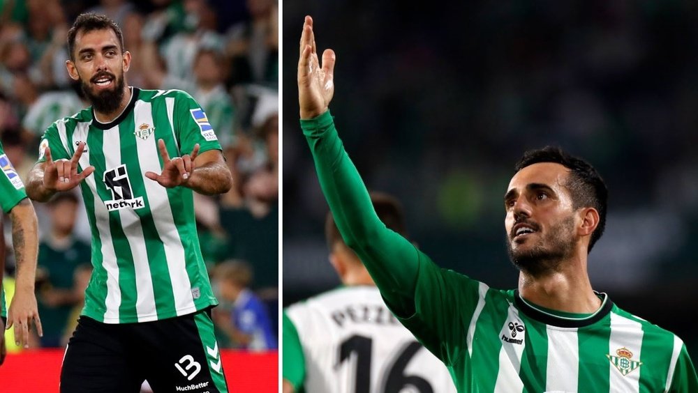 Borja Iglesias y Juanmi conforman la pareja más goleadora del fútboll español. Entre ambos hicieron los tres goles al Elche este lunes. RBB
