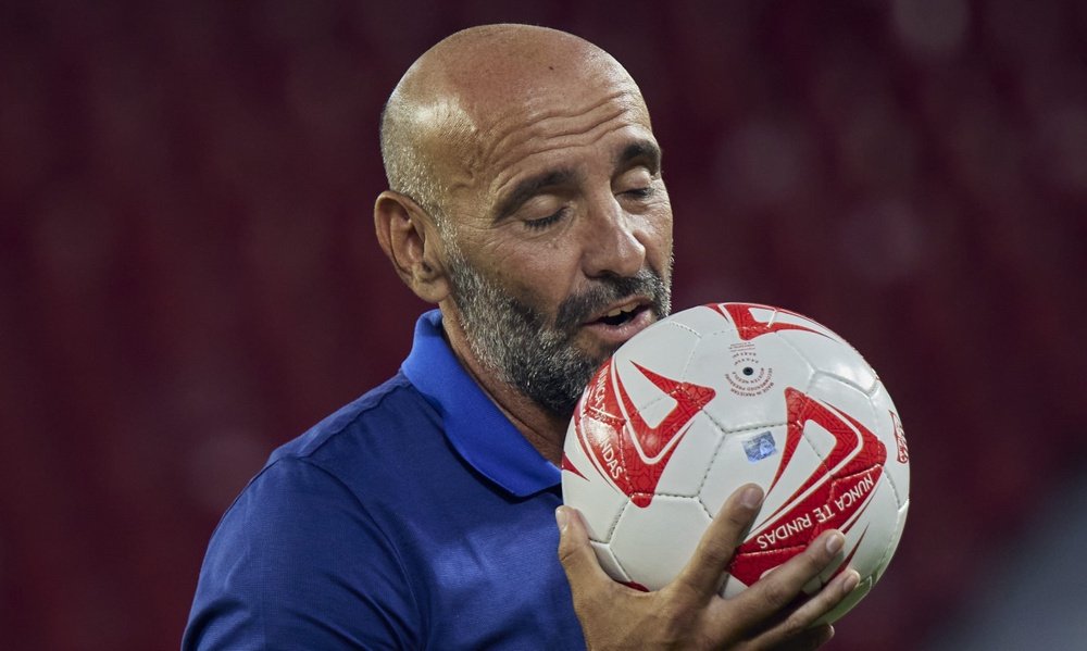 Monchi, en la presentación de Isco con el Sevilla FC. Foto: Salva Castizo