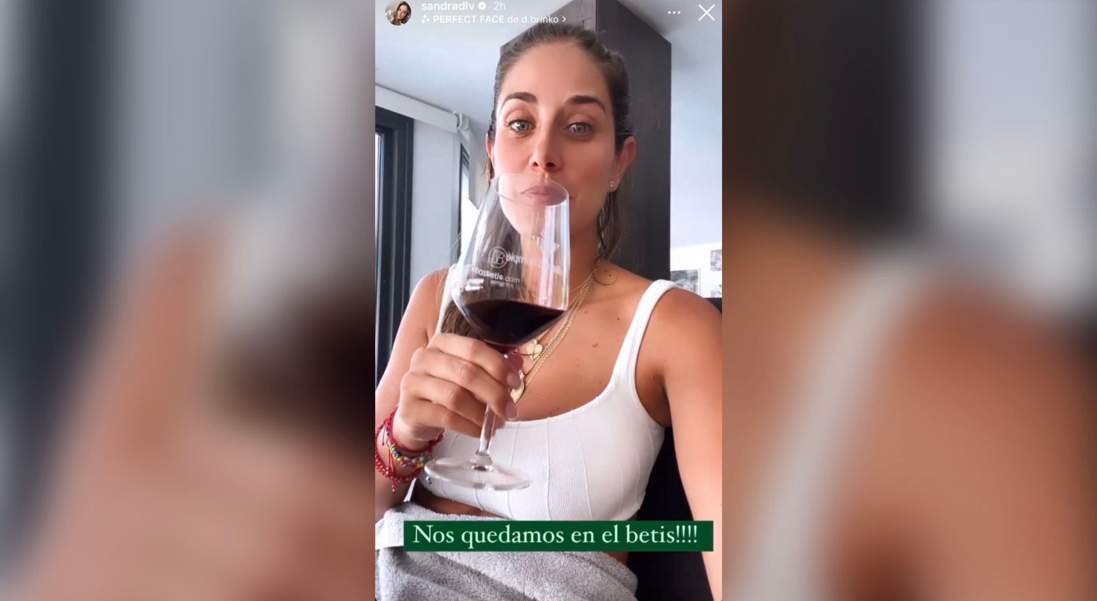 La mujer de Andrés Guardado, Sandra de la Vega, confirma que Guardado continuará en el Betis. (Sandra de la Vega)