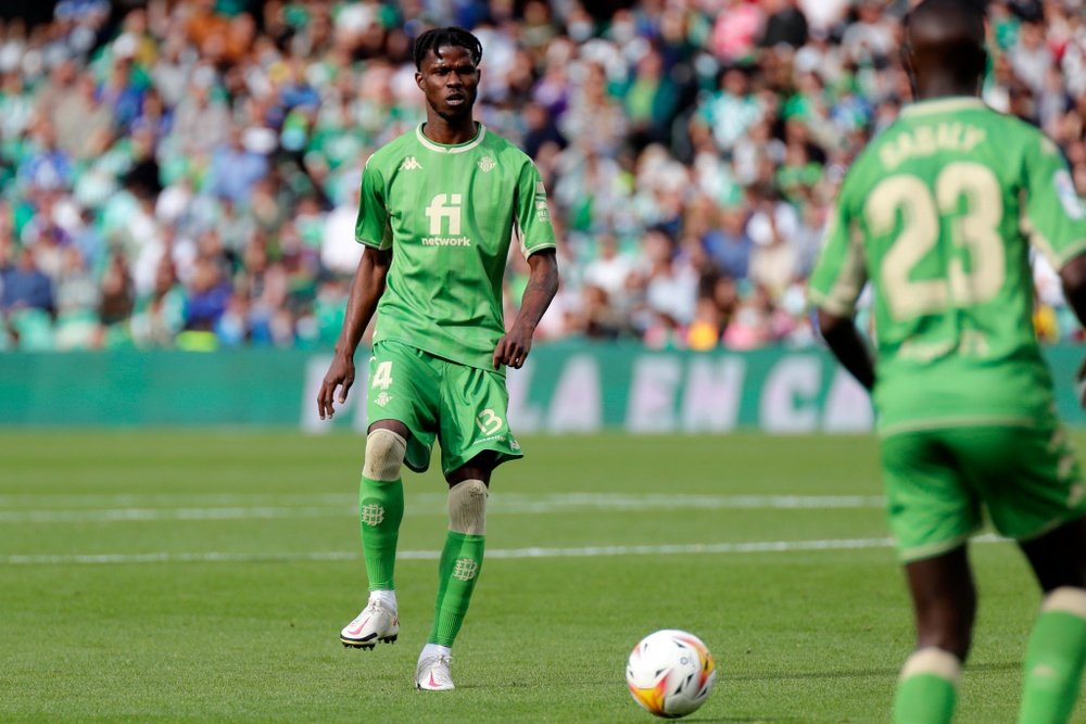 Paul Akouokou durante un Real Betis - Athletic Club de la temporada pasada. (Real Betis)