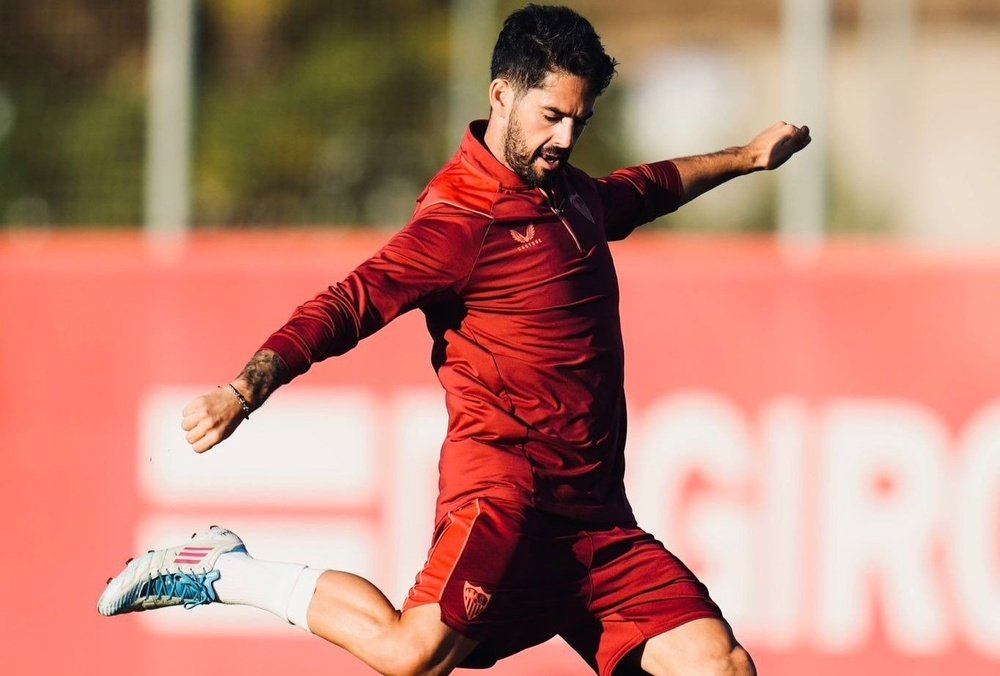 Isco regresa a los entrenamientos del SevillaFC. Foto: @SevillaFC