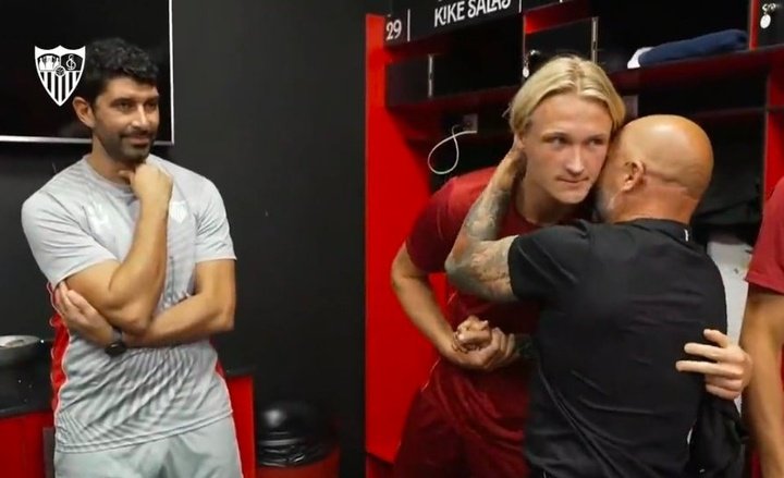 La afición del Sevilla FC apuesta por Dolberg como primer delantero para su equipo, según la encuesta realizada por BeSoccer Sevilla. Foto: SFC Media