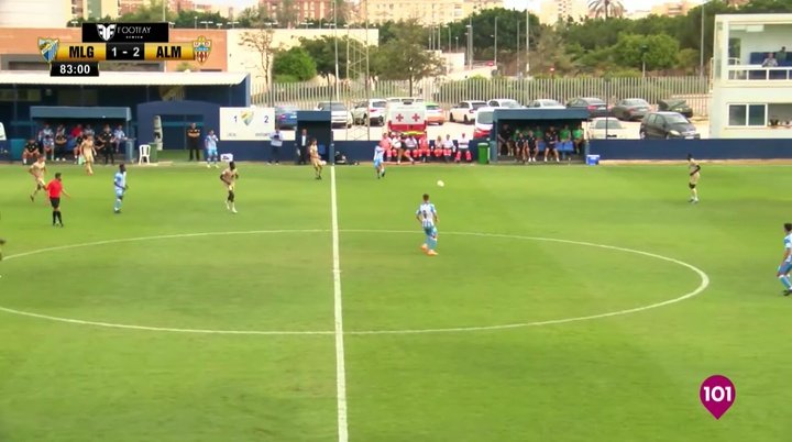 Captura del Atlético Malagueño-Almería B 2022-23. Captura/101 TV
