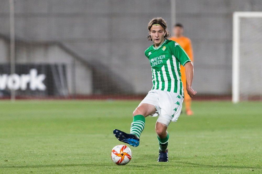 Félix Garreta durante un partido entre juveniles del Real Betis y Athletic Club. (RBB)