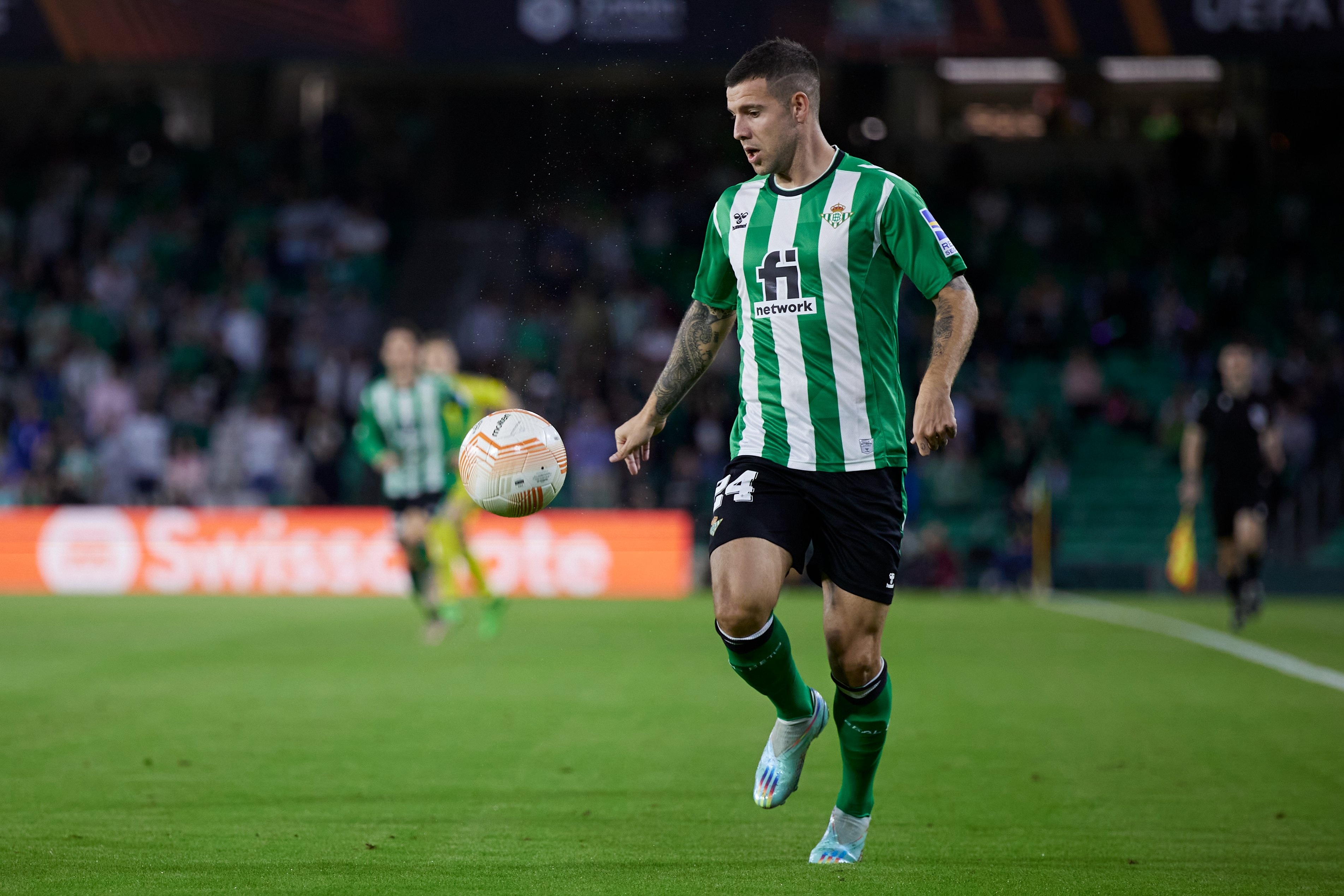 Aitor Ruibal durante el enfrentamiento entre Real Betis y HJK Helsinki. (Real Betis)