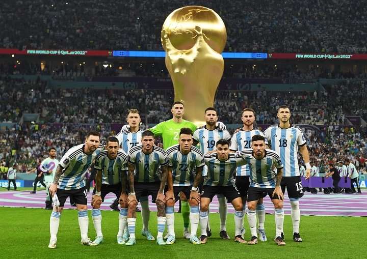 Once inicial de Argentina ante México. Foto: @Argentina