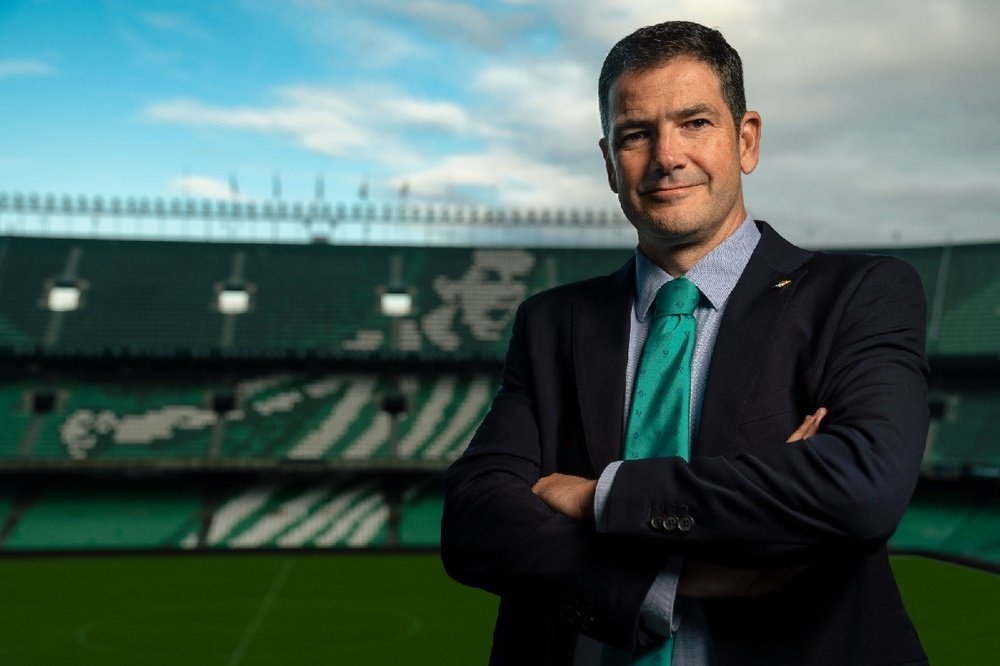 Ramón Alarcón, CEO del Real Betis, ha explicado los pormenores de la ampliación de capital que está llevando a cabo el club verdiblanco.- RBB