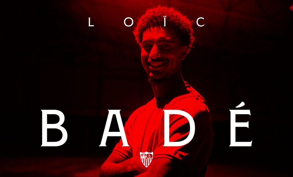 El Sevilla FC hace oficial el fichaje de Loïc Badé. Foto: @SevillaFC