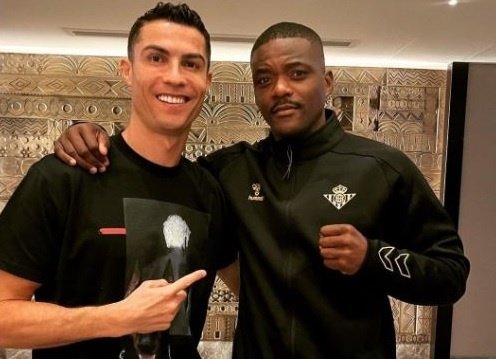Cristiano Ronaldo juntoa  William Carvalho en el hotel del Betis en Riad.- Instagram Willian Carvalho