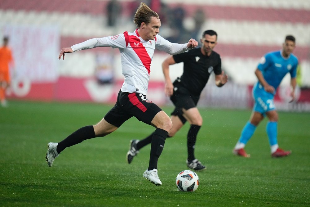 Ryan Johansson, en un encuentro con el Sevilla Atlético. Foto: Sevilla FC