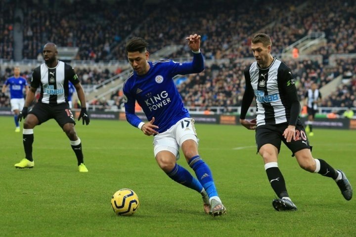 Ayoze Pérez, durante un partido con el Leicester frente al Newcastle, su ex equipo.-