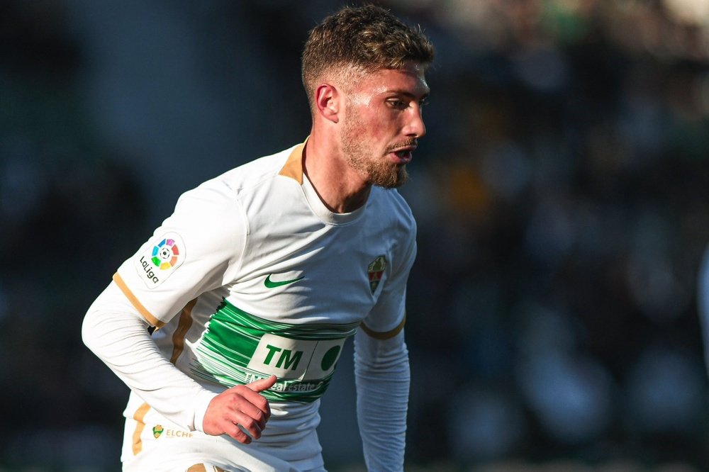 José Ángel Carmona, en el Elche CF-CA Osasuna. Foto: @elchecf