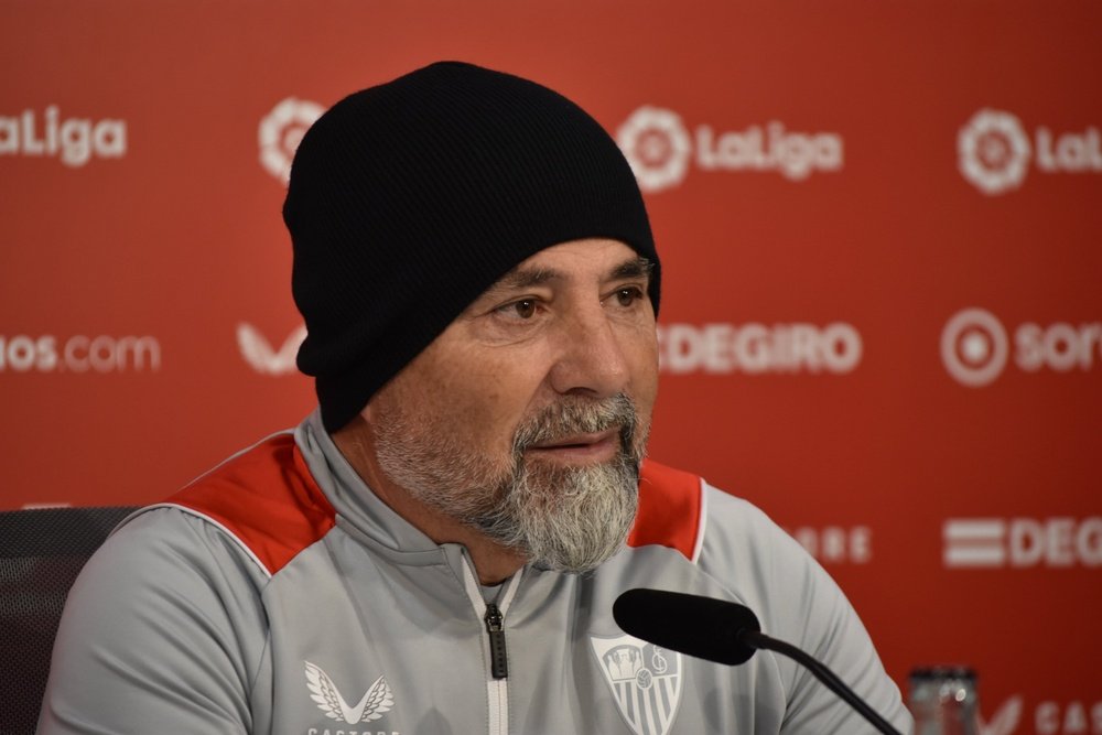 Imagen de Jorge Sampaoli en una rueda de prensa | Imagen: Mario Míjenz